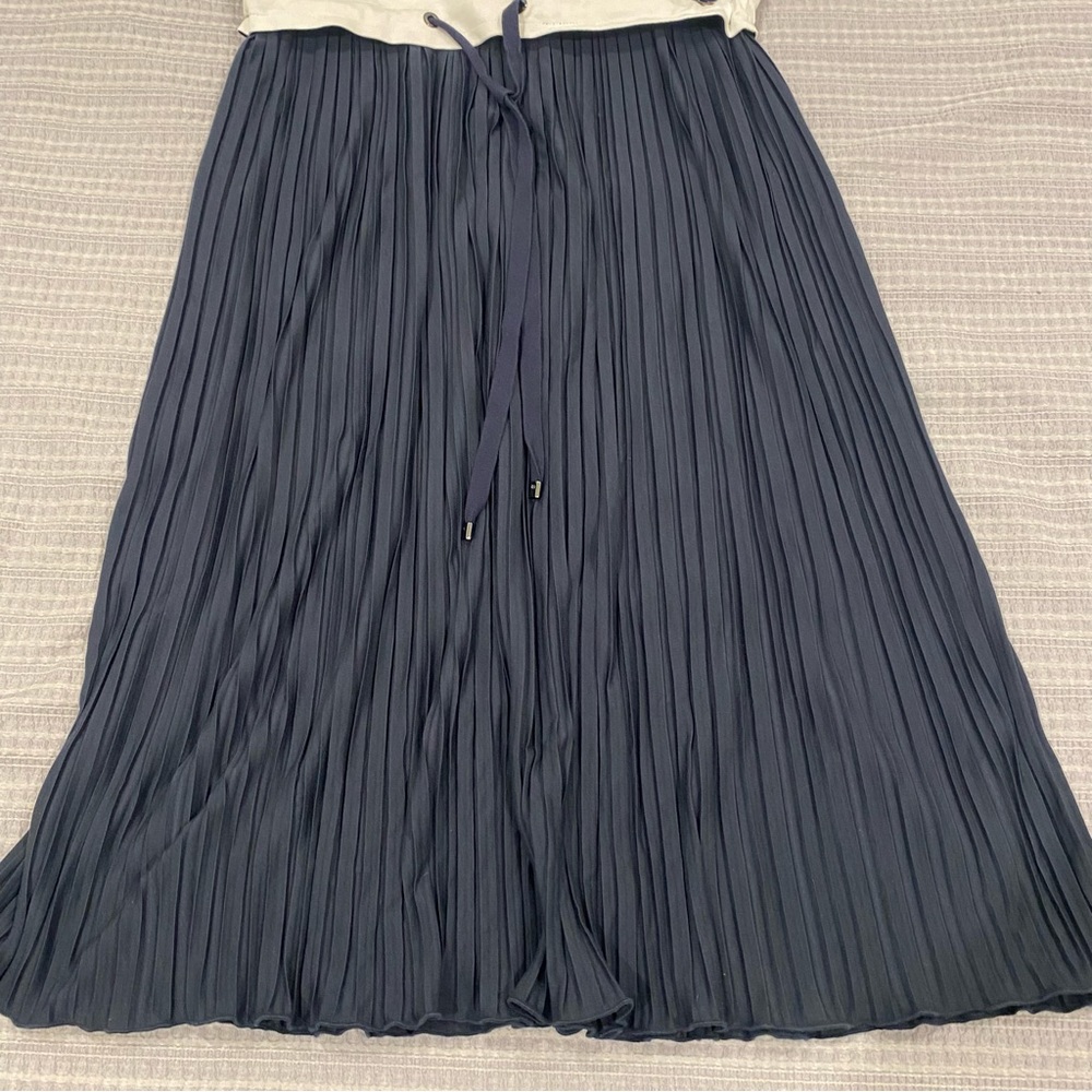 Bogner Women's Blue Striped Ira Dress - Sz Medium (8) - Picture 8 of 16